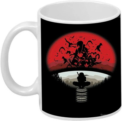 FAZAKA ITACHI UCHIHA CLAN LOGO ANIME Ceramic Coffee Mug(350 ml)