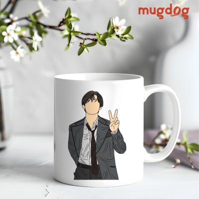 Mugdog Bangtan BTS Song | Celebrate Your Favorite Tracks | Perfect gift for Fans Ceramic Coffee Mug(360 ml)