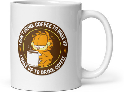 Mr UVD I Wake Up To Drink Coffee_MUGG Ceramic Coffee Mug(350 ml)