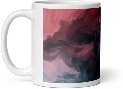 Mr UVD Water Illustration Pattern Ceramic Coffee Mug(350 ml)