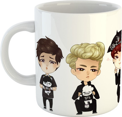 Storeeleven Ceramic White mug pack of 1 Customized designs_MKH253 Ceramic Coffee Mug(350 ml)