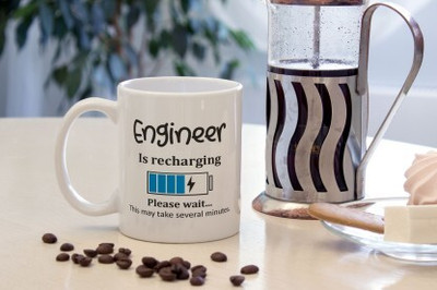 NOBI Printed Ceramic For Gifting 330ml Model 0769 Ceramic Coffee Mug(330 ml)