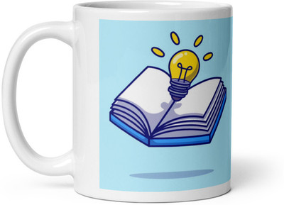 Mr UVD Book With an Idea of Success Ceramic Coffee Mug(350 ml)