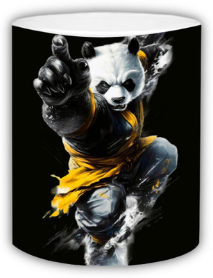 RSRCreations Funfung Panda Printed 11oz Sublimation Coffee Ceramic Coffee Mug(350 ml)