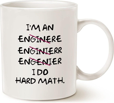Sarvada Decor Funny Coffees Wrong I'm an Engineer Ceramic Coffee Mug(330 ml)