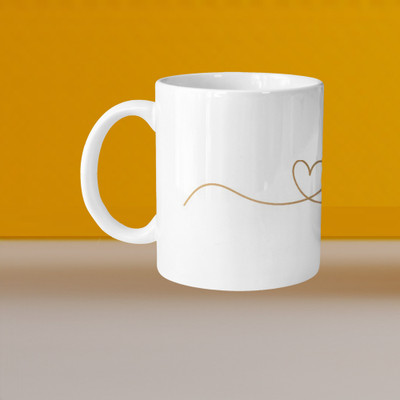 Print Ginnie 101_VM Love Well Is The Task L Ceramic Coffee Mug(325 ml)