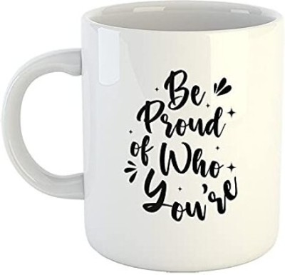 iKraft Motivational Quotes Printed Designs, Ideal for Office, Home & Gifting Ceramic Coffee Mug(325 ml)