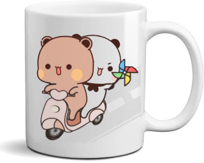Ser Ak Bubu Dudu Designer Printed Coffee 42 Ceramic Coffee Mug(325 ml)