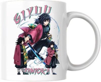 Pranay Demon Slayer | GIYUU TAMIOKA Ceramic Coffee Mug(300 ml)