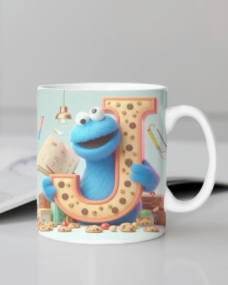 NAKSH ENTERPRISE Naksh Enterprise Creative Kids Alphabet Letter a to z Coffee No-131 (330 ml) Ceramic Coffee Mug(330 ml)