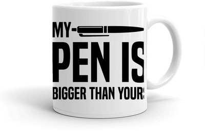 Clapcart My Ben is Bigger Than your Designer Printed Ceramic Coffee Mug(325 ml)