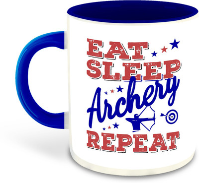 FLEXERSTYLE NEW2025-Mug Archery-CM-3325 ml pack of 1 _NEW Ceramic Coffee Mug(325 ml)
