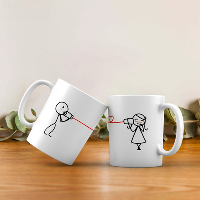 THEELEVEN Ceramic White mug pack of 1 _NEW2563 Ceramic Coffee Mug(350 ml)