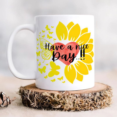 FLEXERSTYLE SHE is Motivational Quote Coffee/Tea Motivational Cup InspirationalM_381 Ceramic Coffee Mug(325 ml, Pack of 2)