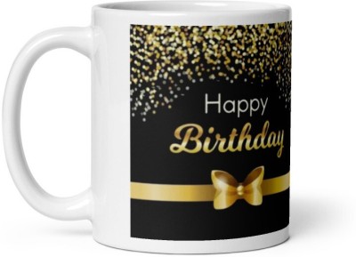 Cheeksy Happy Birthday Coffees For Friends and Family Ceramic Coffee Mug(350 ml)