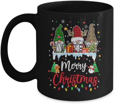 AVP Cute Gnomes Merry Christmas Light Gnome Xmas Family Matching Tea Cup Ceramic Coffee Mug(325 ml)