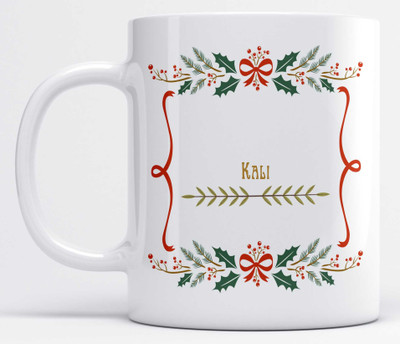 LOROFY Name Kali Printed Beautiful Frame Design Ceramic Coffee Mug(350 ml)