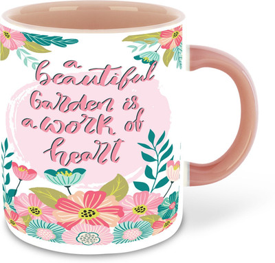 RADANYA PACK 2_Gardening3-CM-1526 Ceramic Coffee Mug(352 ml, Pack of 2)
