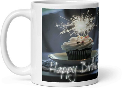 Mr UVD Happy Birthday With Vibrant Printed_MUGG Ceramic Coffee Mug(350 ml)
