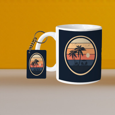 VM SHOPPING MALL VM Full Heart L-R Ceramic Coffee Mug(330 ml, Pack of 2)