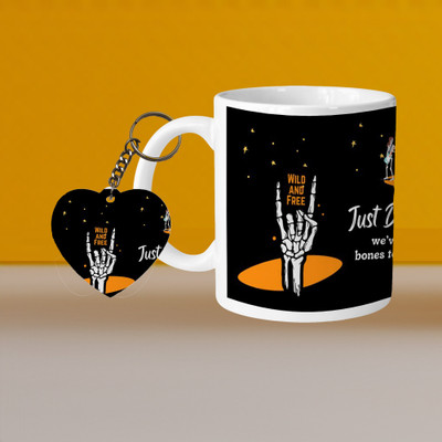 VM MALL 101_VM K Letter 02 L-H Ceramic Coffee Mug(320 ml, Pack of 2)