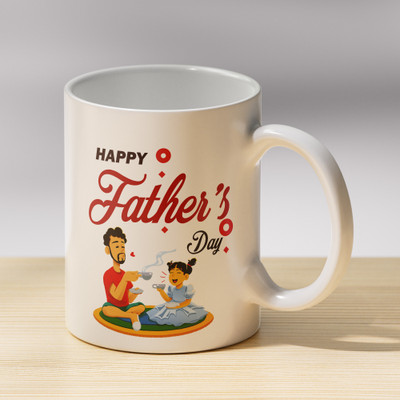 Tanisha Craft Happy Fathers Day Gift for Fathers Day, Gift for Husband, Gift for Daddy Ceramic Coffee Mug(330 ml)