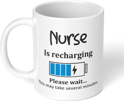 Akipi Nurse is recharging please wait ARM329 Ceramic Coffee Mug(325 ml)