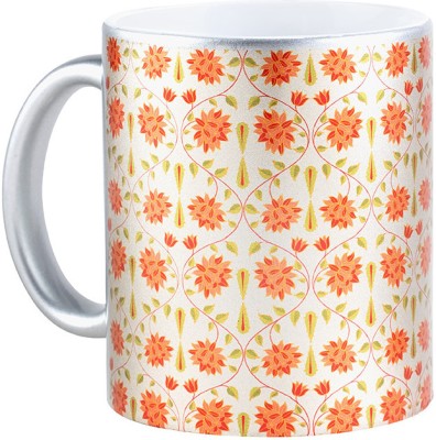 KOLOROBIA Babur Orange Inspiresd Ceramic Coffee Mug(325 ml)