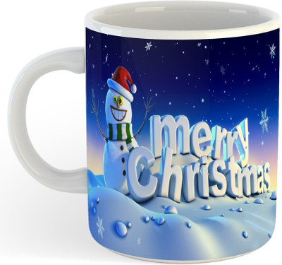 NEWADN 15_All Day New Printed Happy Chritsmas Day Premium Ceramic Coffee 6 Ceramic Coffee Mug(325 ml)