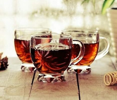 miRim Fish Cut Glass Tea Cup Set of 6 For Tea Coffee Glass Coffee Mug(150 ml)