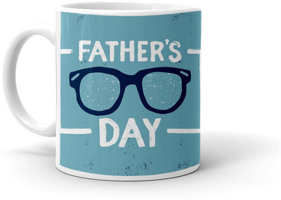Clapcart Father's day Design Print Ceramic Coffee Mug(350 ml)