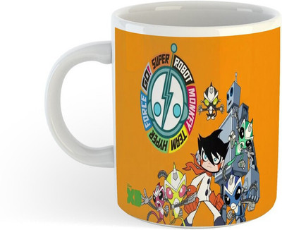 FLEXERSTYLE NEW2025_SUPER ROBOT MONKEY TEAM HYPER FORCE GO PRINTED CERAMIC COFFEE MUG 1 Ceramic Coffee Mug(330 ml)