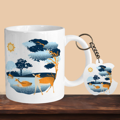 Print Ginnie 101_Dear Jungle R-A Ceramic Coffee Mug(325 ml)