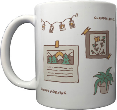 Hunter Studio 101_Ceremic mug cat paw love Ceremic Coffee mug 300 ml Ceramic Coffee Mug(300 ml)