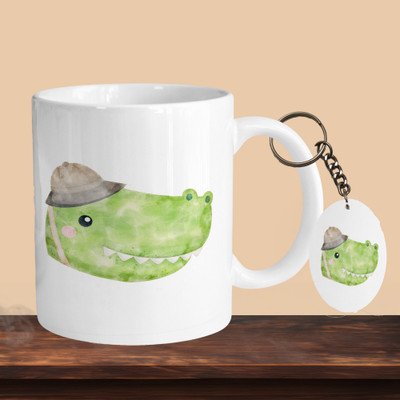 Hunter Studio 101_Croc R-O Ceramic Coffee Mug(330 ml, Pack of 2)