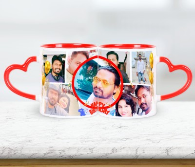 Otakus Outlet Personalised Anniversary Gift Photo with Name And Special Wishes Ceramic Coffee Mug(350 ml)