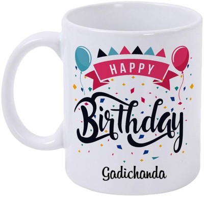 epheriwala Happy Birthday GADICHANDA /Birthday Gifts Printed Ceramic Coffee Mug(350 ml)