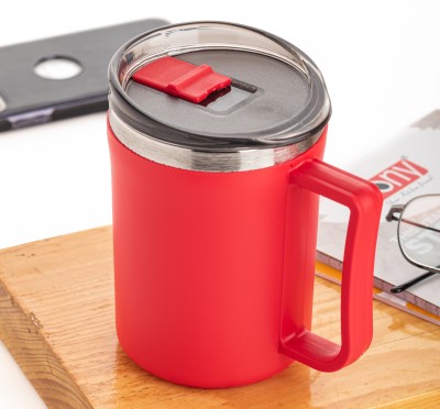 Flipkart SmartBuy 's Coffee Lover Preferable Choice Plastic, Stainless Steel Coffee Mug(400 ml)