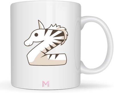 MaddockCorp Maddock Z Alphabet Animals Printed for Kids Ceramic Coffee Mug(350 ml)