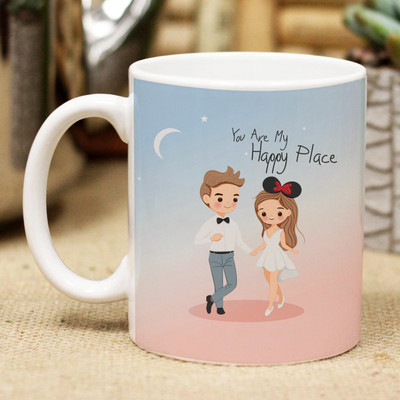 Flipkart SmartBuy You Are My Happy Place Ceramic Coffee Mug(300 ml)