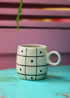 GleamSun Black Polka Cuddle // Cuddles Ceramic Coffee Mug(250 ml)