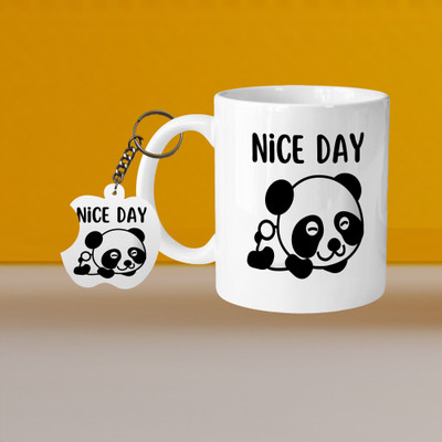 VM MALL 101_VM Cats 01 L-A Ceramic Coffee Mug(315 ml, Pack of 2)