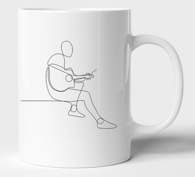 BLISSart NEW_BLS-PM-KP395-W Ceramic Coffee Mug(350 ml)