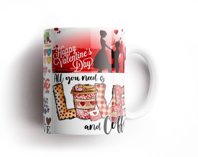 Tee Mafia Valentine - Love Couple - D1 Ceramic Coffee Mug(330 ml)