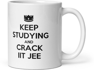 Mr UVD Keep Studying And Crack IIT JEE_MUGG Ceramic Coffee Mug(350 ml)