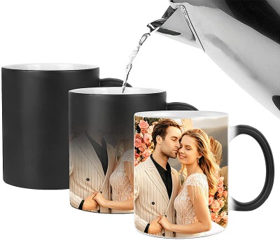mashok Magic Gift Personalized Valentine Day Special Photo Print Coffee Ceramic Coffee Mug(330 ml)