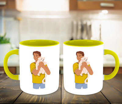 FLEXERSTYLE NEW2025-Mug PetLover-CM-325 ml pack of 1 _NEW Ceramic Coffee Mug(325 ml)