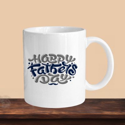 Print Ginnie 101_Happy Fathers Day R Ceramic Coffee Mug(325 ml)