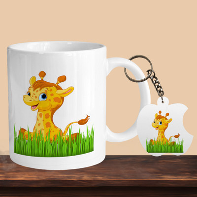 Print Ginnie 101_Giraffe R-A Ceramic Coffee Mug(325 ml)