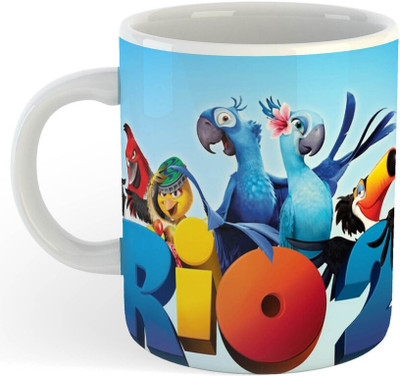 Daddy dream NEW-All Day Cute Birds Printed Kids Coffee 11 Ceramic Coffee Mug(325 ml)